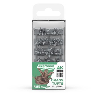 Touffes d'herbe en résine