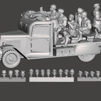 CAMION CITROEN U23 DES FORCES DE SECURITE