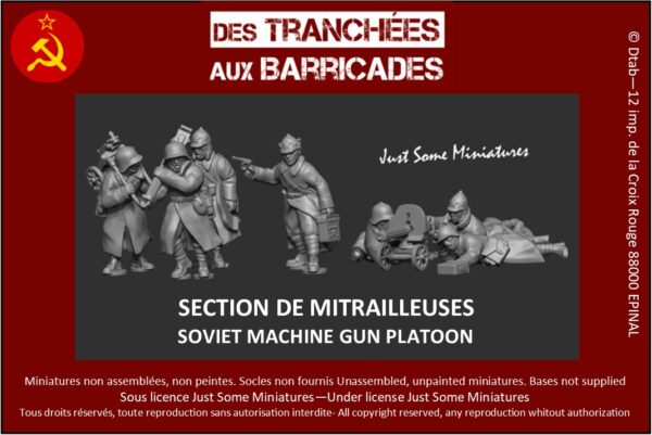Section de mitrailleuses soviétiques