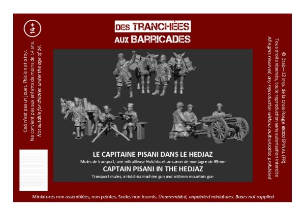 Le capitaine Pisani dans le Hedjaz (28mm résine)
