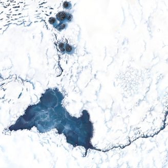 Battlemap Neige et Glace  avec ou sans quadrillage