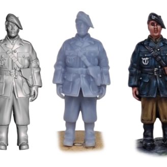 Milicien 1944 - Figurine test